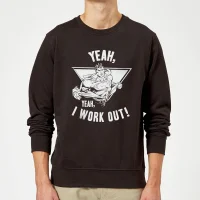DC Comics Superman I Work Out Sweatshirt - Black - undefined undefined