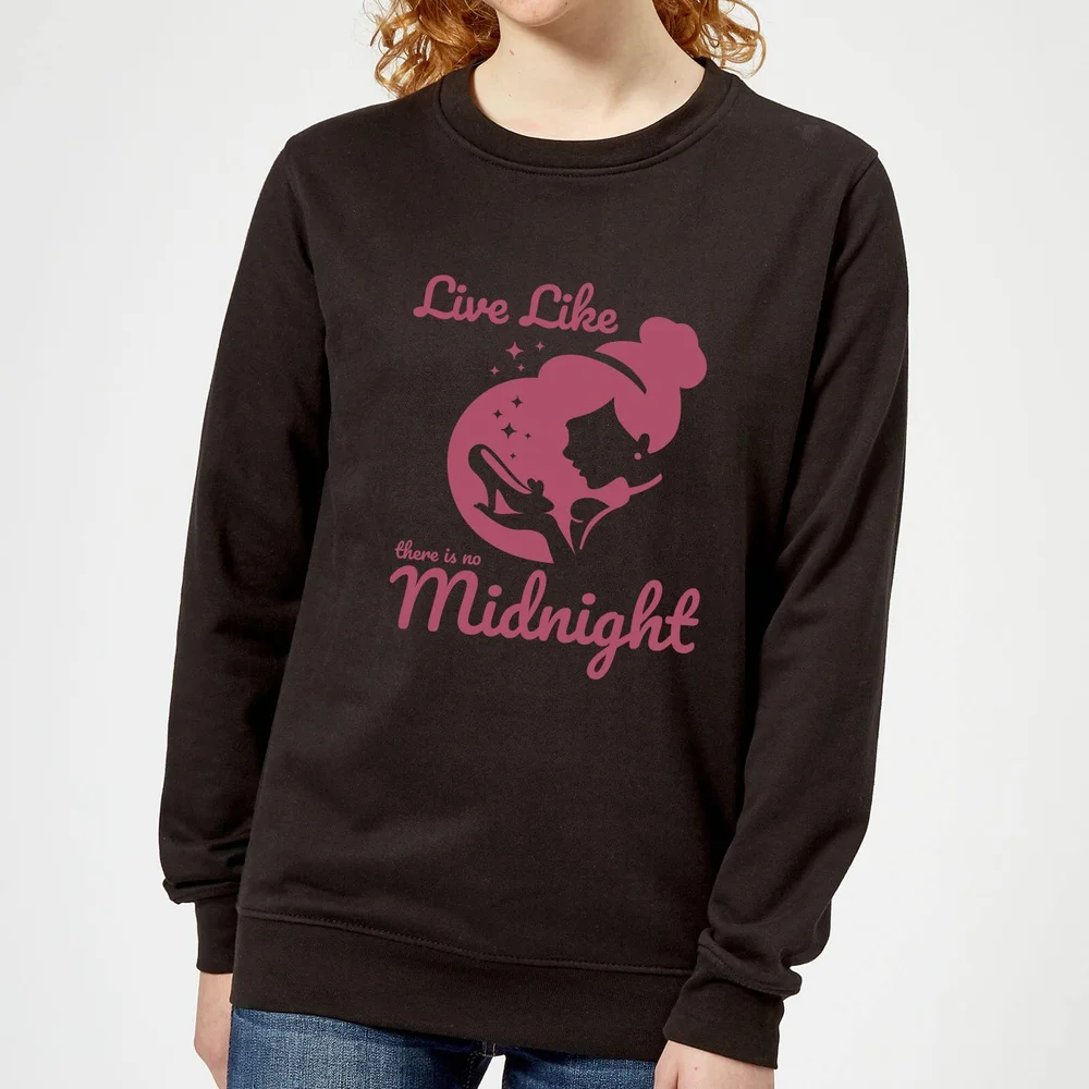 Disney Princess Midnight Women's Sweatshirt - Black - S Image 1