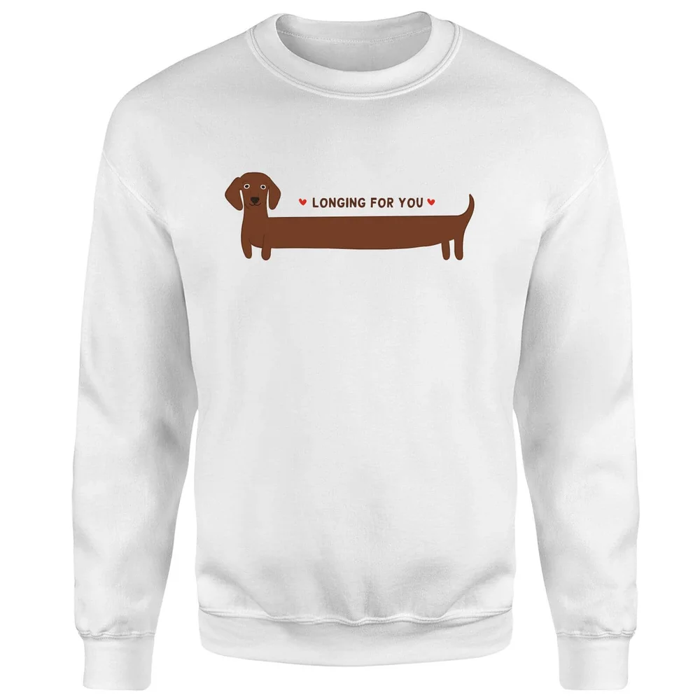 I Long For You Sweatshirt - White - S - White Image 1