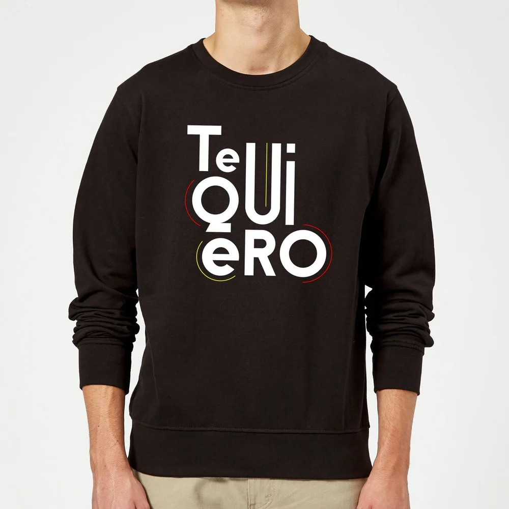 Te Quiero Sweatshirt - Black - S - Black Image 1