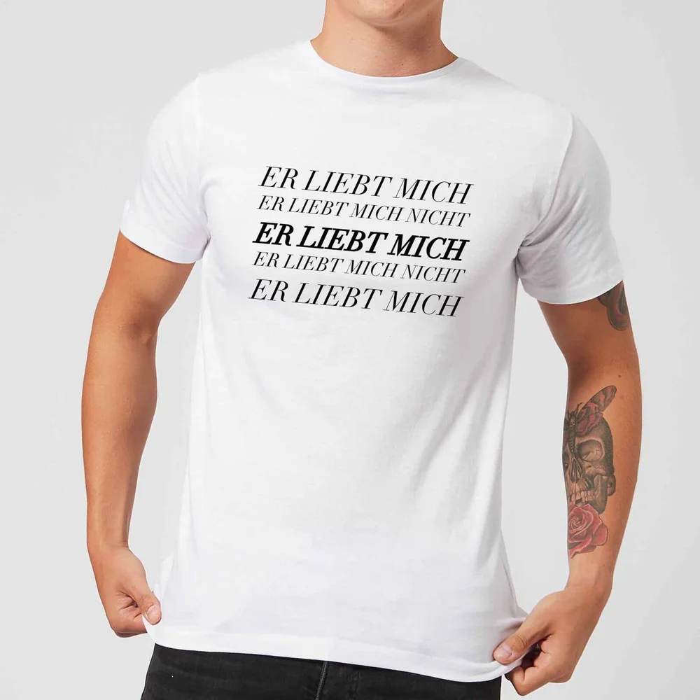 Er Liebt Mich T-Shirt - White - S - White Image 1