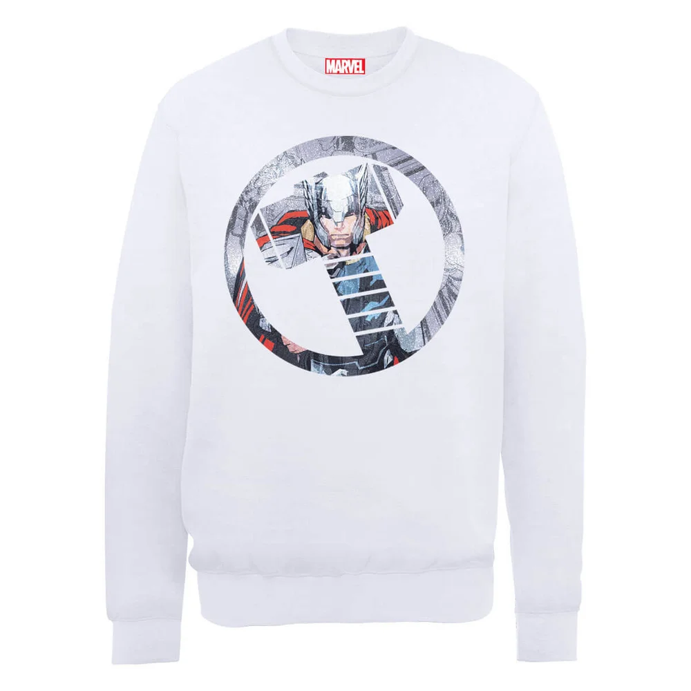 Marvel Avengers Assemble Hulk Montage Sweatshirt - White - S - White Image 1