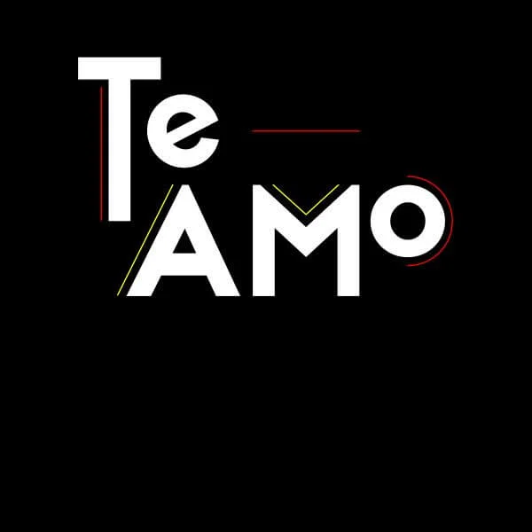 Te Amo Block Women's T-Shirt - Black
