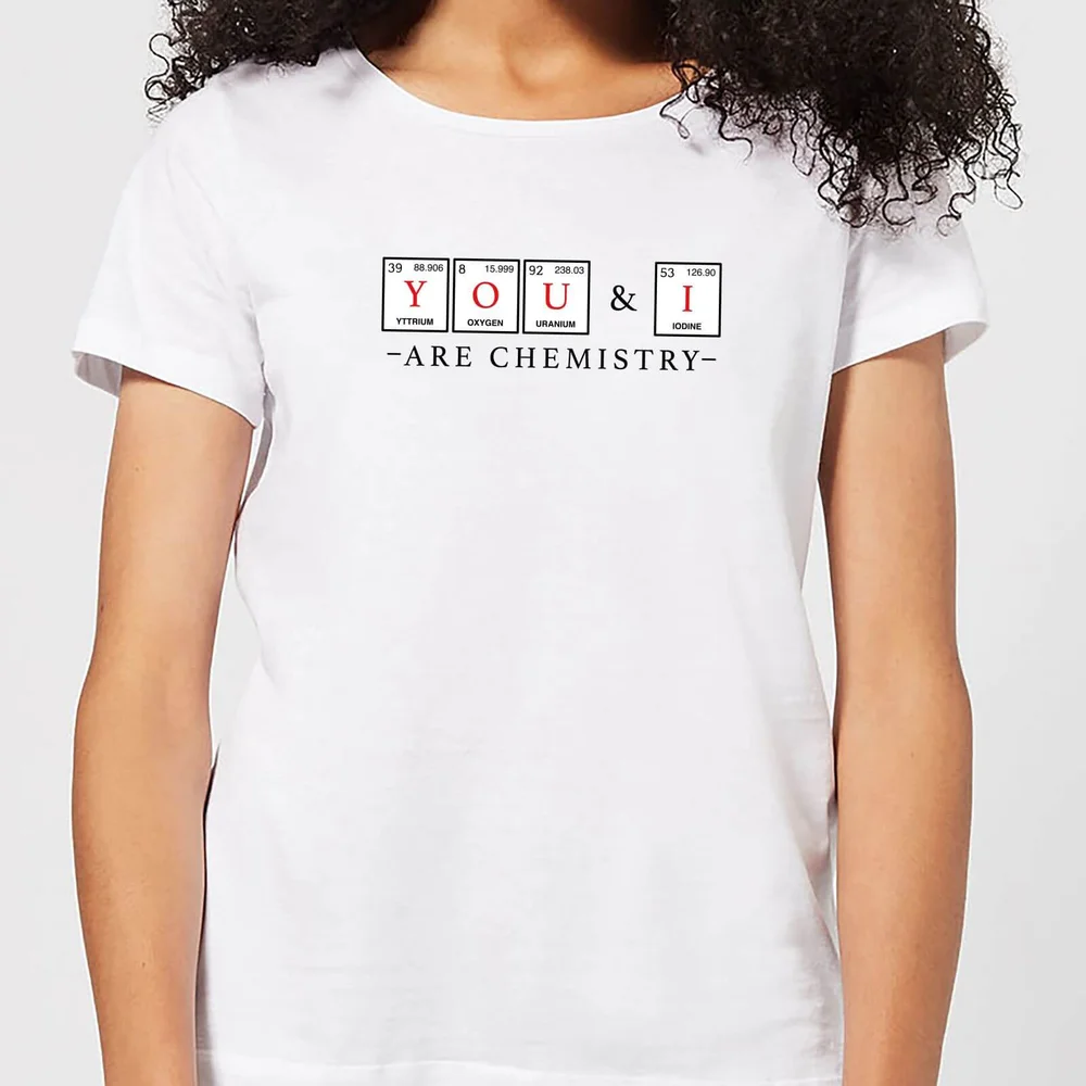 YOU & I Are Chemistry Women's T-Shirt - White - S - White Image 1
