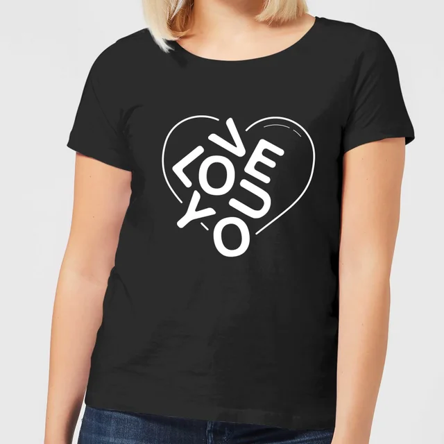 Love You Jumble Women's T-Shirt - Black