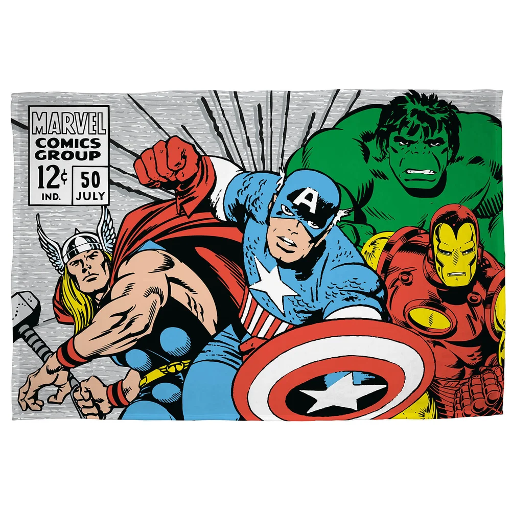 Marvel Comics Retro Polar Fleece Blanket Image 1