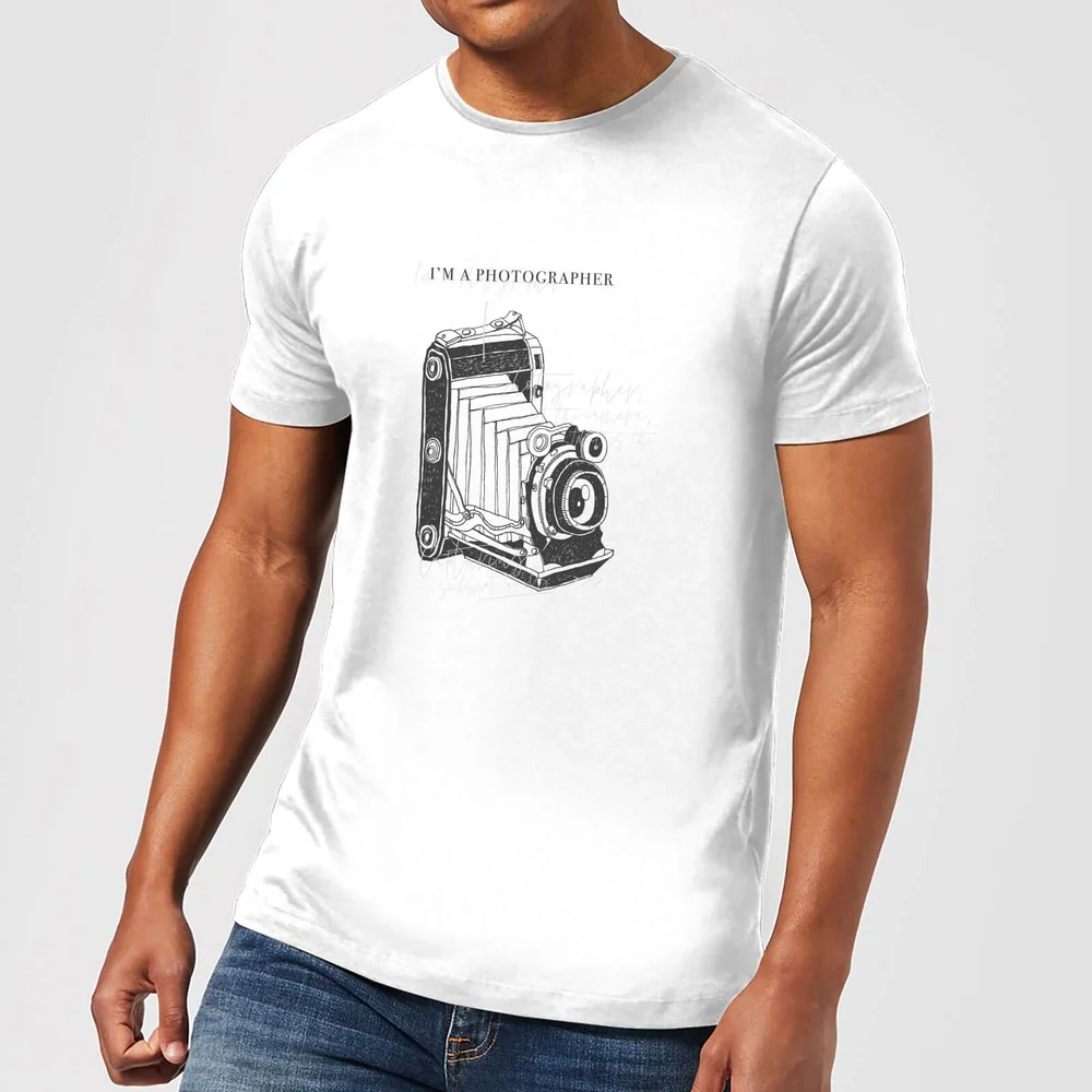 Photography Vintage Scribble T-Shirt - White - S - White Image 1