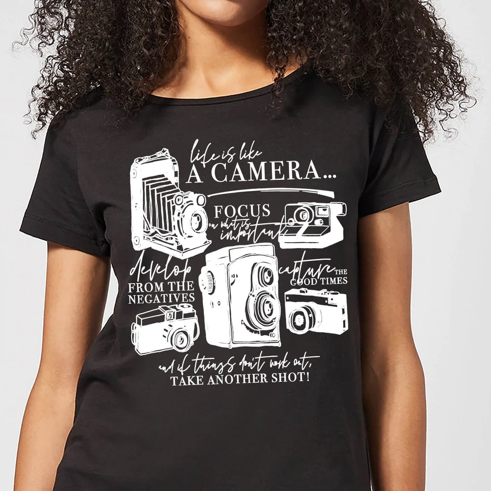 Life Is Like A Camera Women's T-Shirt - Black - 3XL Image 1