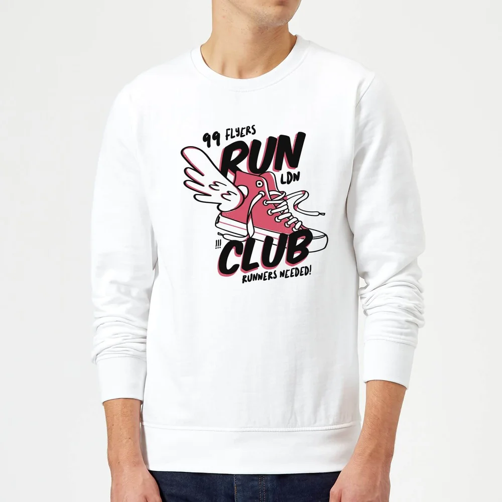 RUN CLUB 99 Sweatshirt - White - S - White Image 1