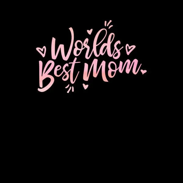Worlds Best Mom Women's T-Shirt - Black