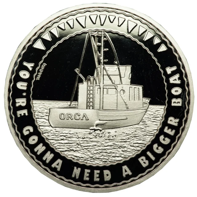 Jaws 'Bigger Boat' Collector's Limited Edition Coin: Silver Variant