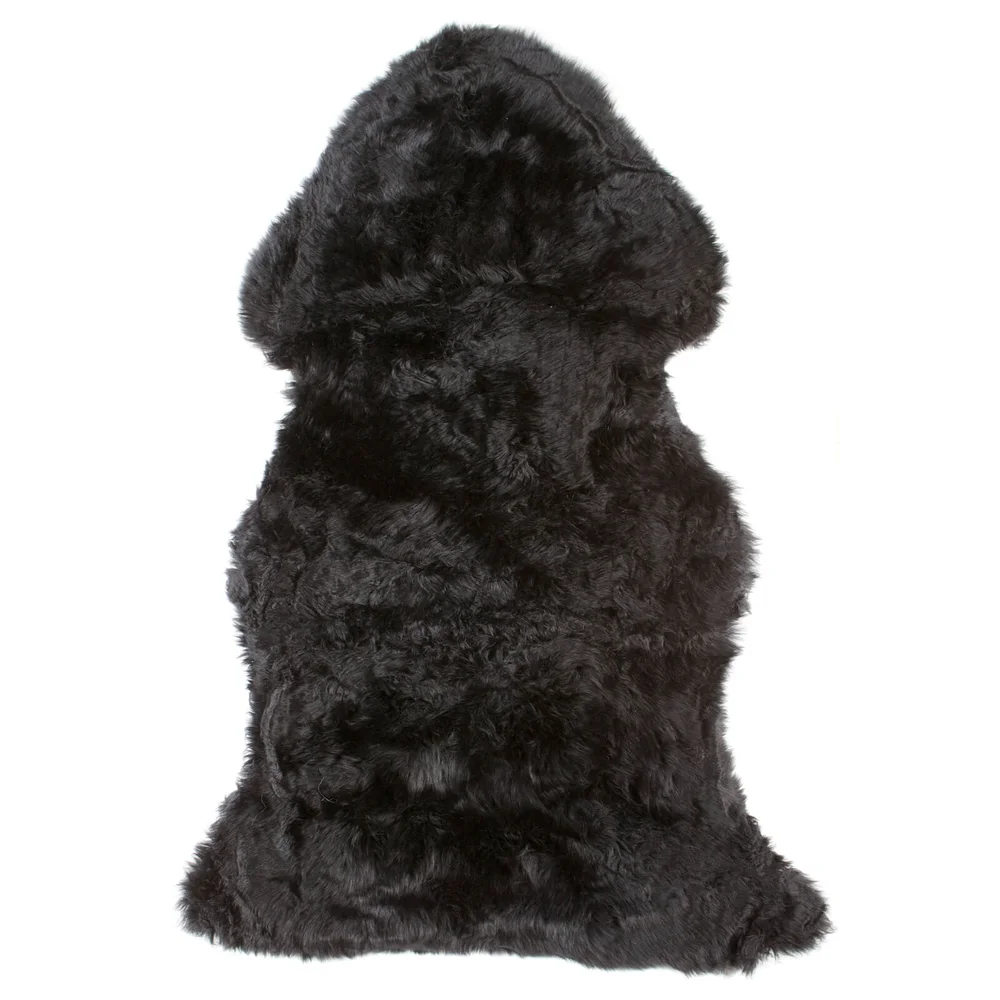 Native Natural Large Sheepskin Rug - Black Image 1