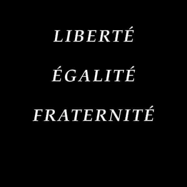 Liberte Egalite Fraternite T-Shirt - Black