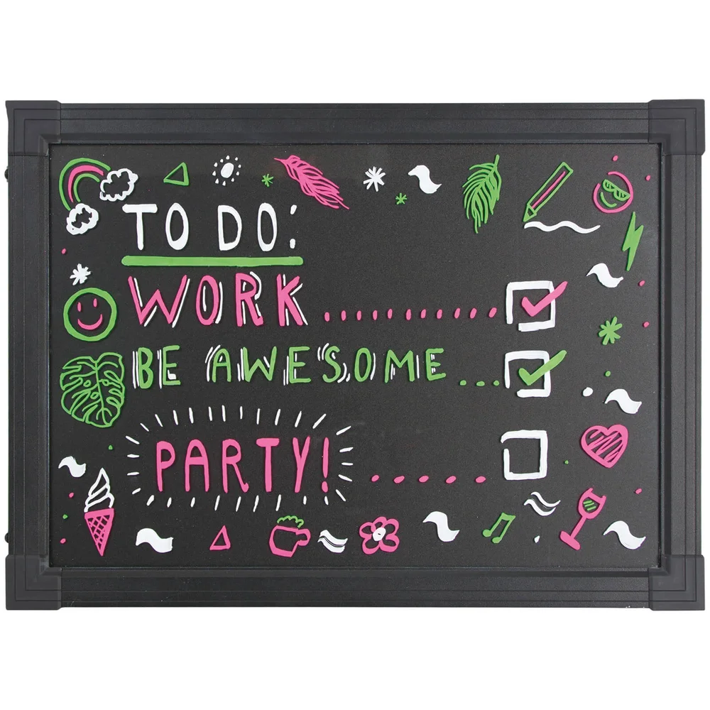 Light Up Neon Effect Message Frame - Large Image 1
