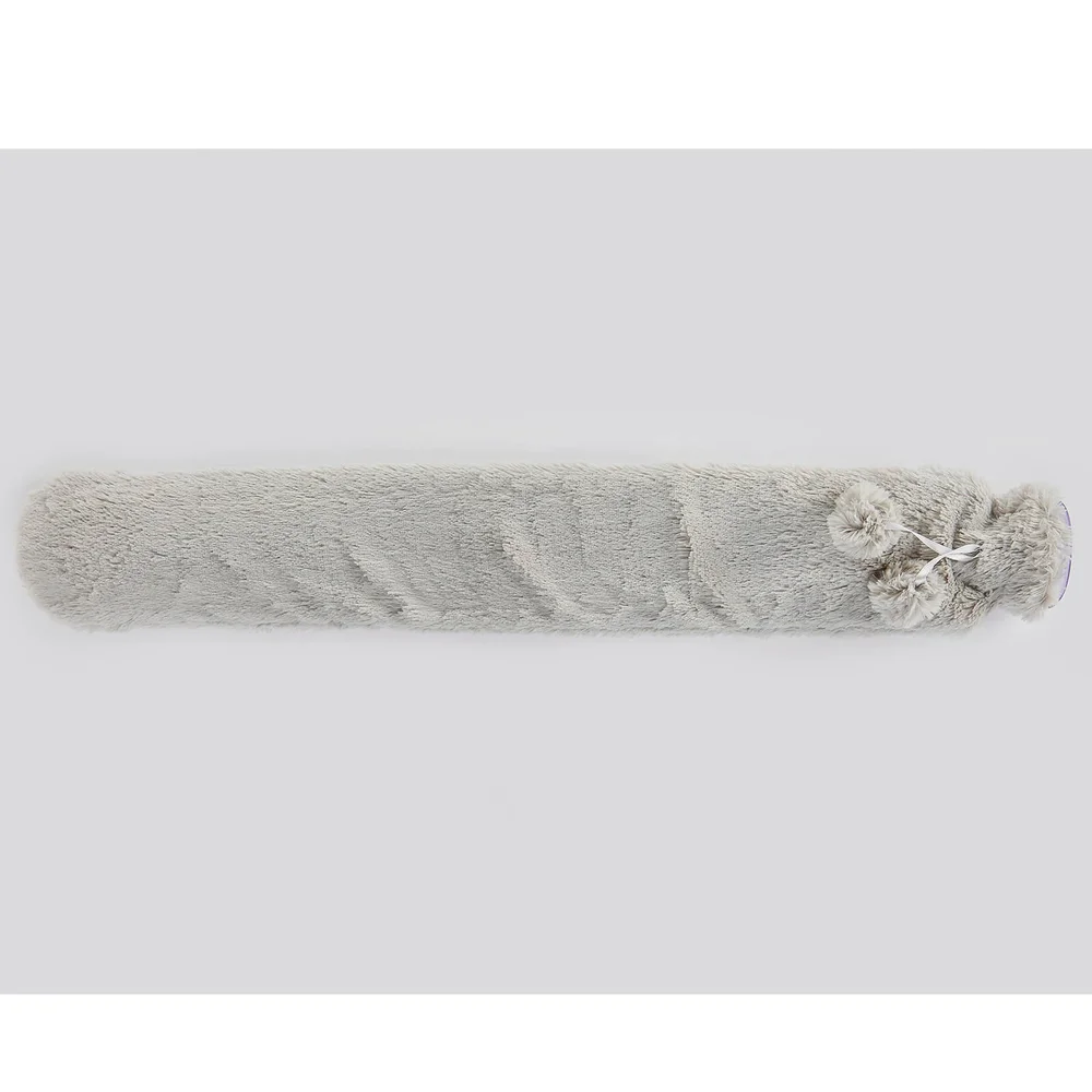 Warmies Extra Long Hot Water Bottle - Grey Fur Image 1