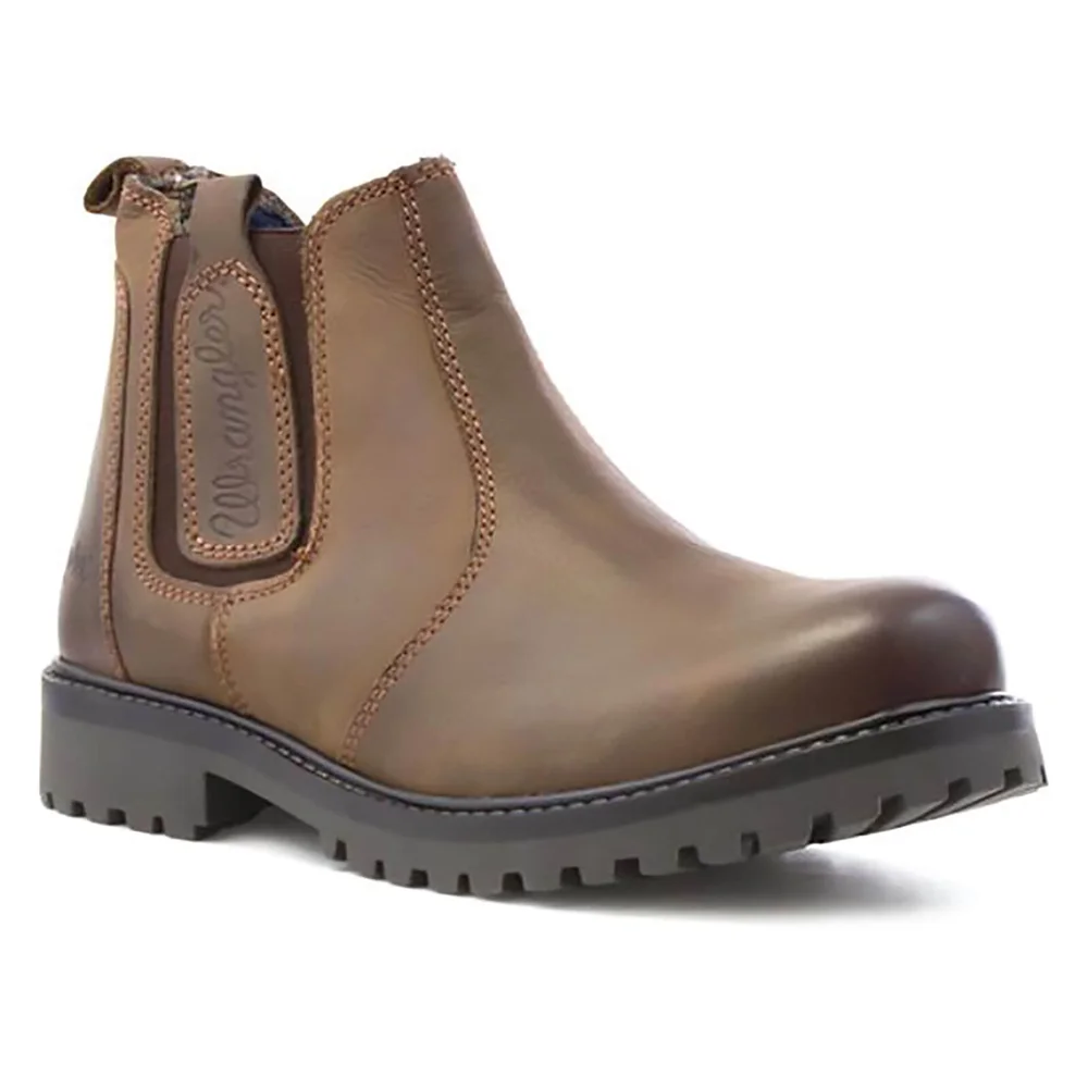 Wrangler Men's Yuma Leather Chelsea Boots - Chesnut - UK 6/EU 40 - Brown Image 1
