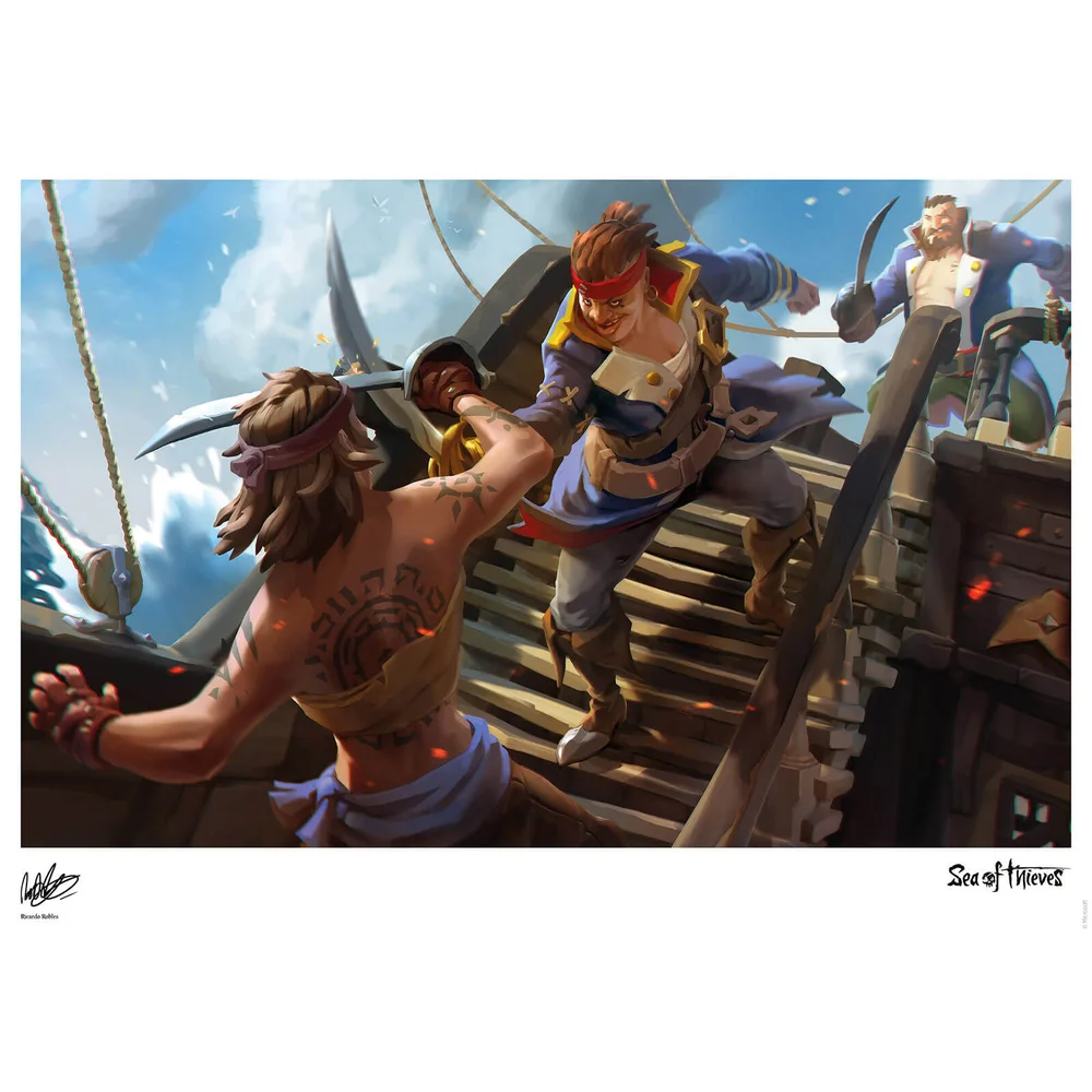 Sea of Thieves Limited Edition Art Print - Clashing Cutlasses Image 1