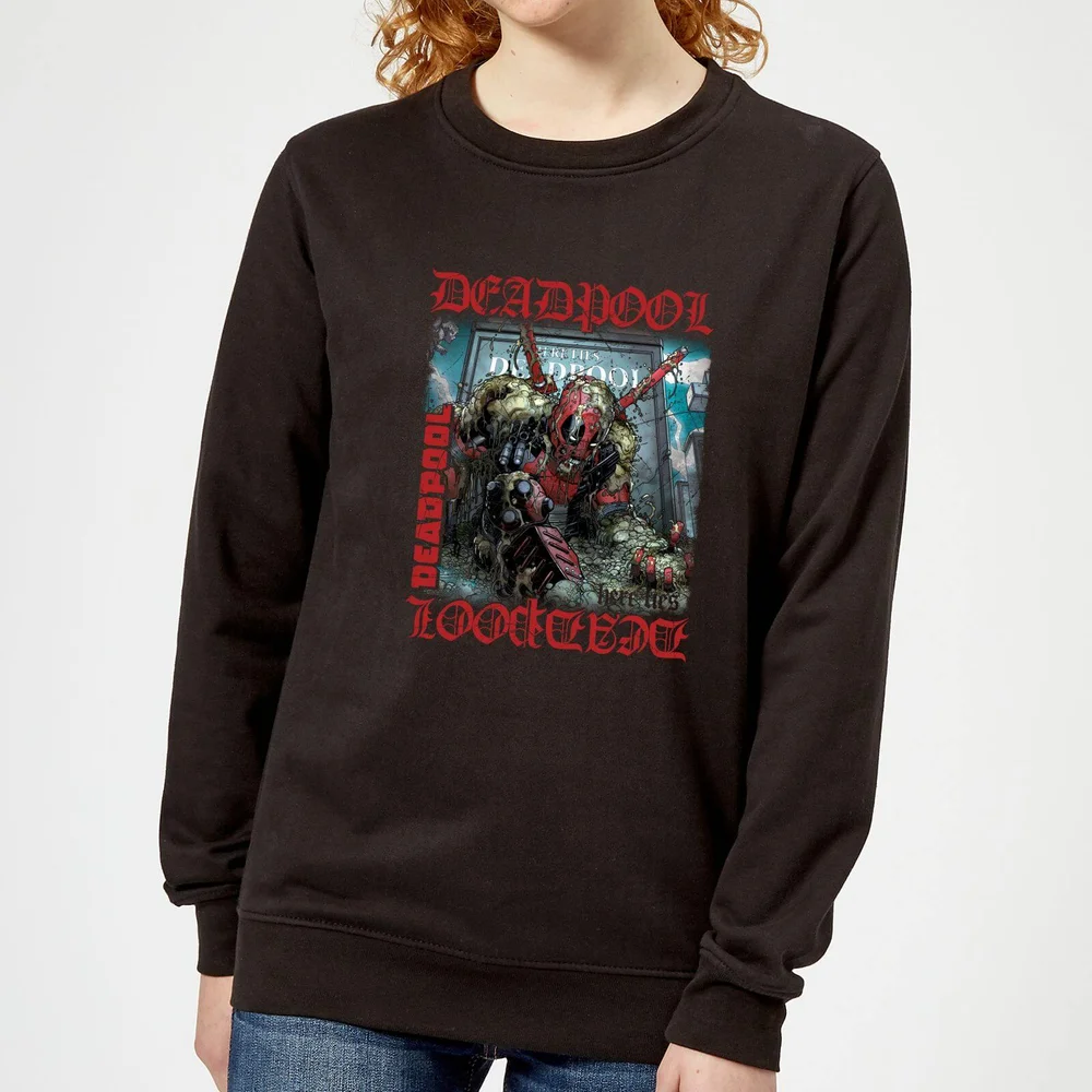 Marvel Deadpool Here Lies Deadpool Women's Sweatshirt - Black - S Image 1