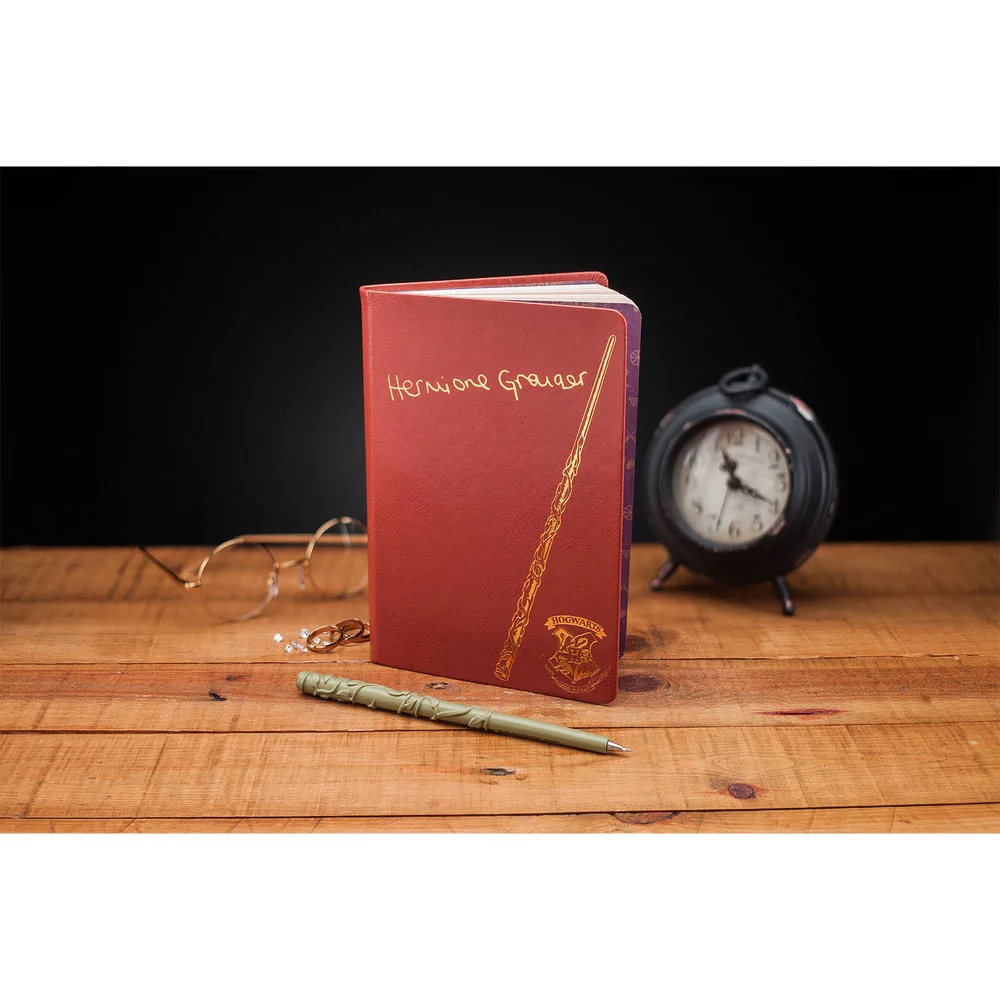 Harry Potter Hermione Notebook and Wand Pen Image 1