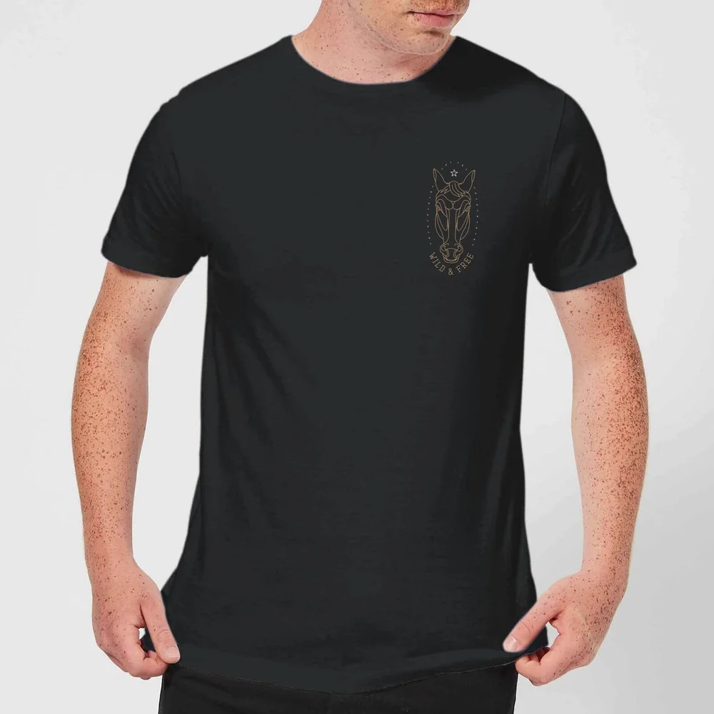 Wild And Free T-Shirt - Black - 3XL - Black Image 1