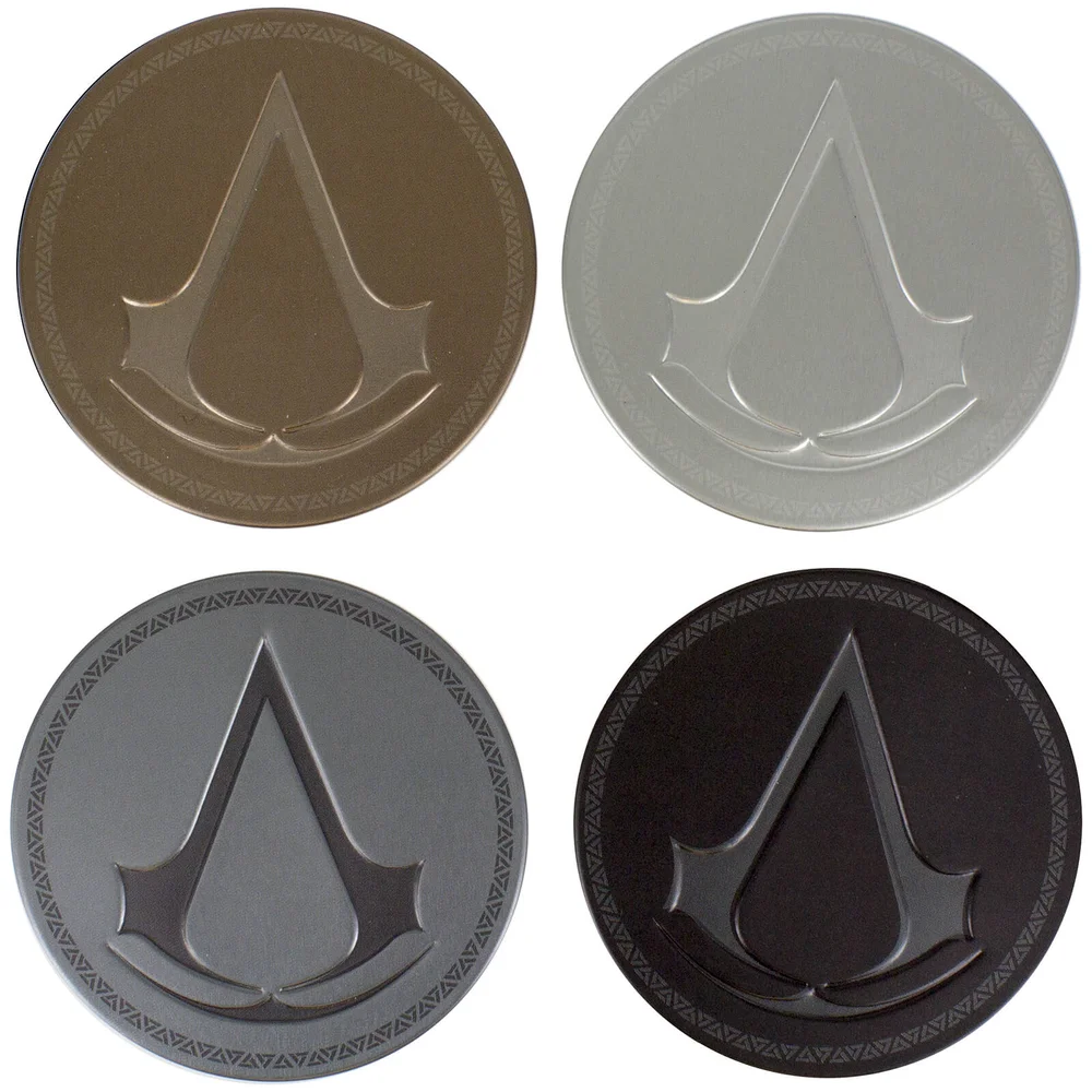 Assassin's Creed Set of 4 Metal Coasters Image 1