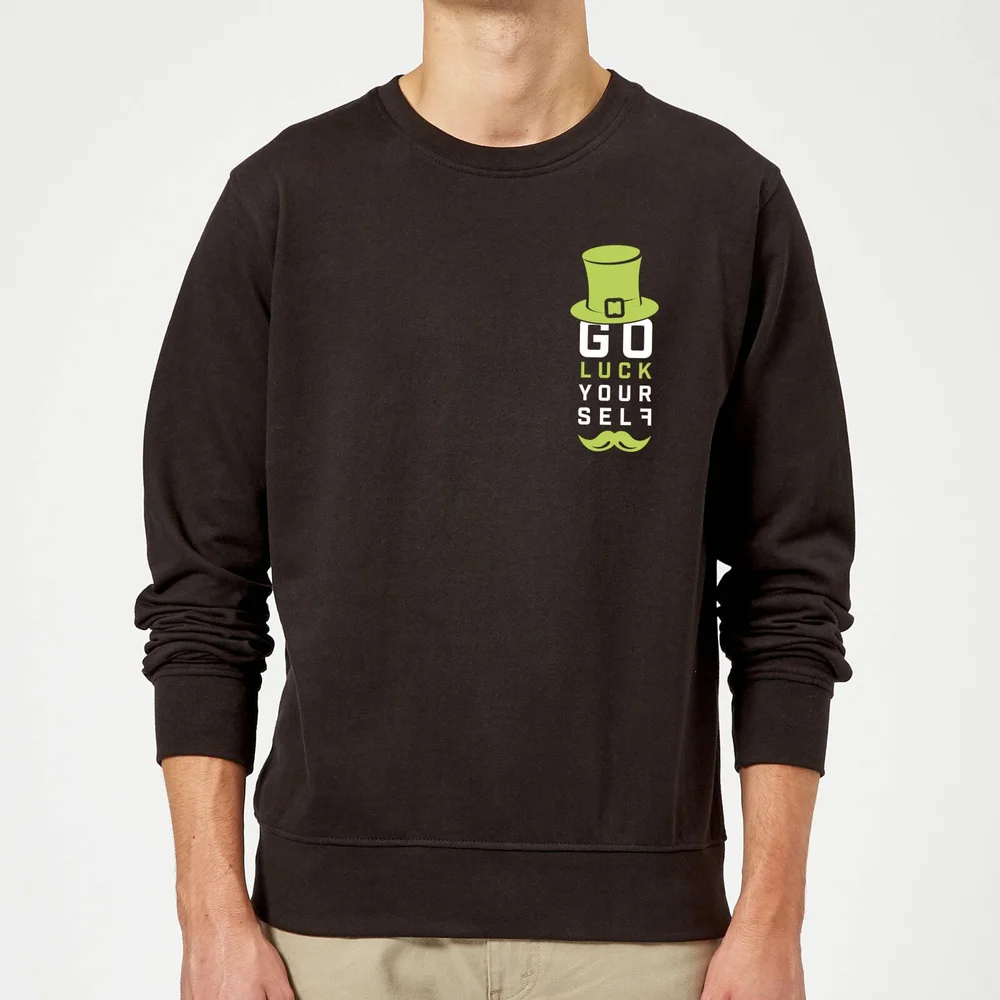 Go Luck Yourself Sweatshirt - Black - S - Black Image 1