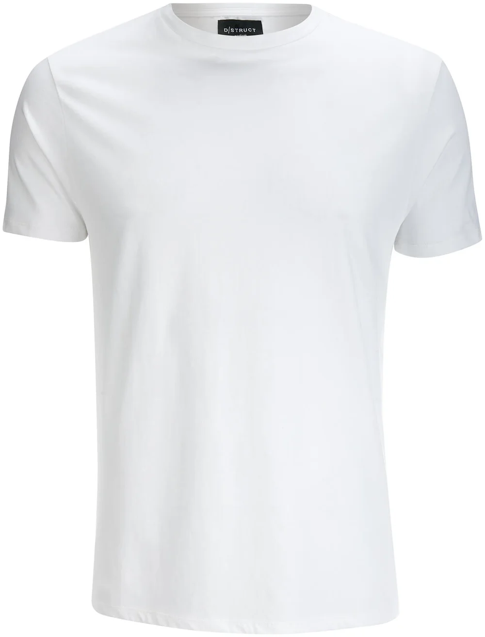 D-Struct Men's Premium Soft Touch Crew Neck T-Shirt - White - S - White Image 1