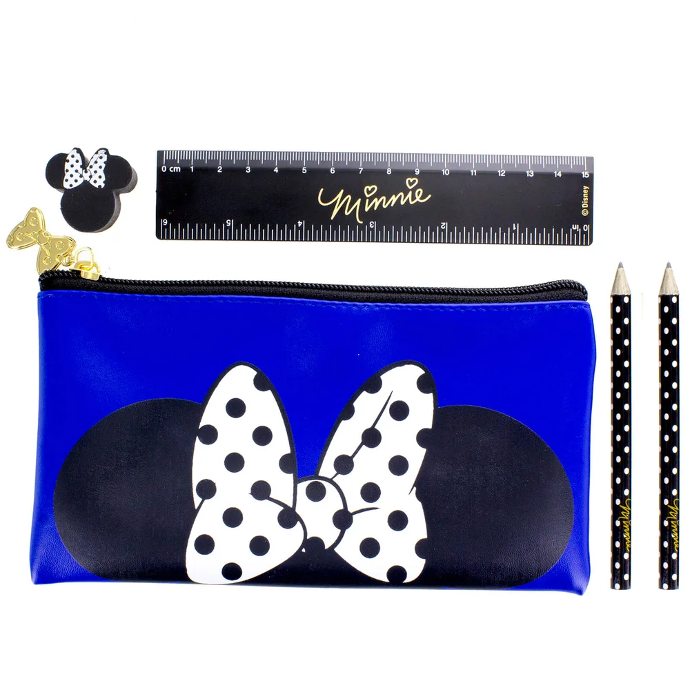 Disney Minnie Mouse Pencil Case with Stationery Set Image 1