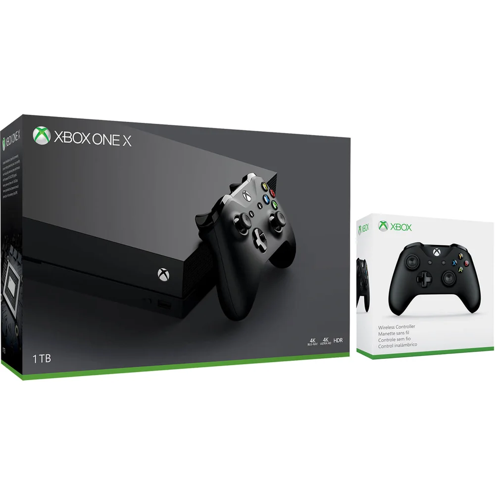 Xbox One X 1TB with additional Xbox One Controller Image 1