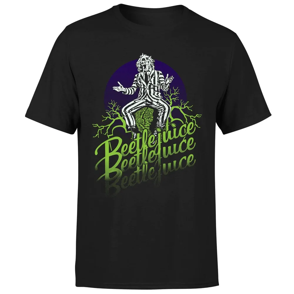 Beetlejuice Faded T-Shirt - Black - S Image 1