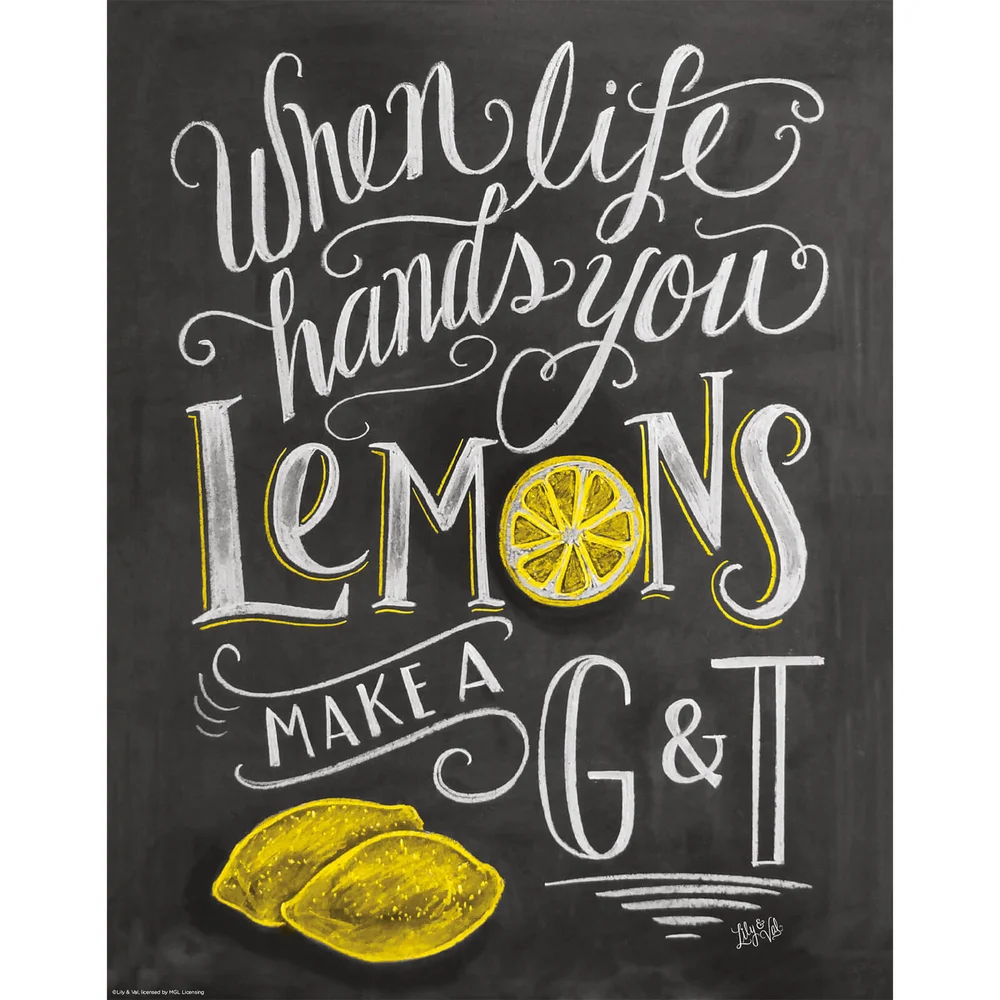 Lily & Val When Life Hands You Lemons Print Image 1