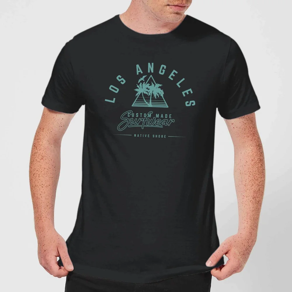 Native Shore Men's Los Angeles Surfwear T-Shirt - Black - 5XL Image 1