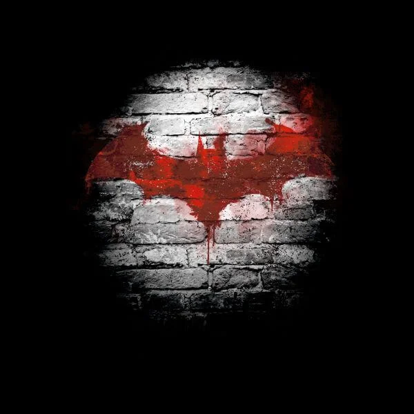 DC Comics Batman Logo Wall Women's T-Shirt - Black