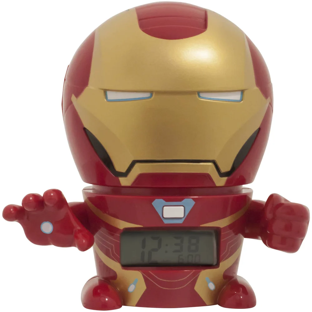 BulbBotz Marvel Avengers: Infinity Wars Iron Man Night Light Alarm Clock Image 1