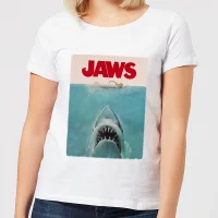 Jaws Classic Poster Women's T-Shirt - White - undefined undefined