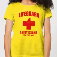 Jaws Amity Island Lifeguard Women's T-Shirt - Yellow - undefined undefined