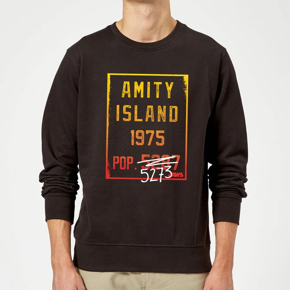 Jaws Amity Population Sweatshirt - Black - S Image 1