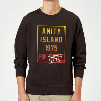 Jaws Amity Population Sweatshirt - Black