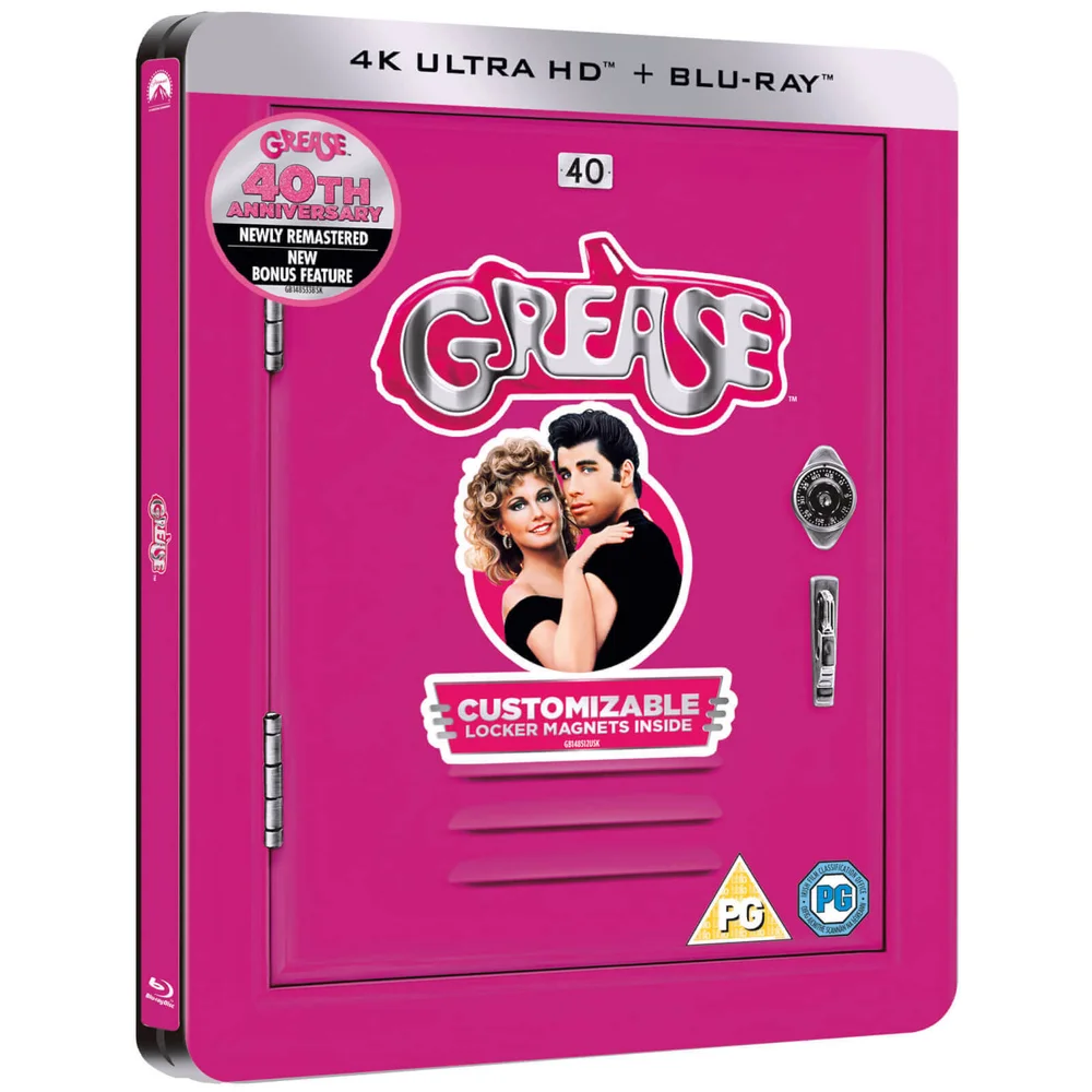 Grease 40th Anniversary - 4K Ultra HD - Zavvi Exclusive Limited Edition Steelbook Image 1
