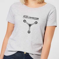 Back To The Future Powered By Flux Capacitor Women's T-Shirt - Grey - undefined undefined