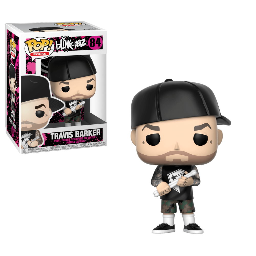 Pop! Rocks Blink 182 Travis Barker Pop! Vinyl Figure Image 1