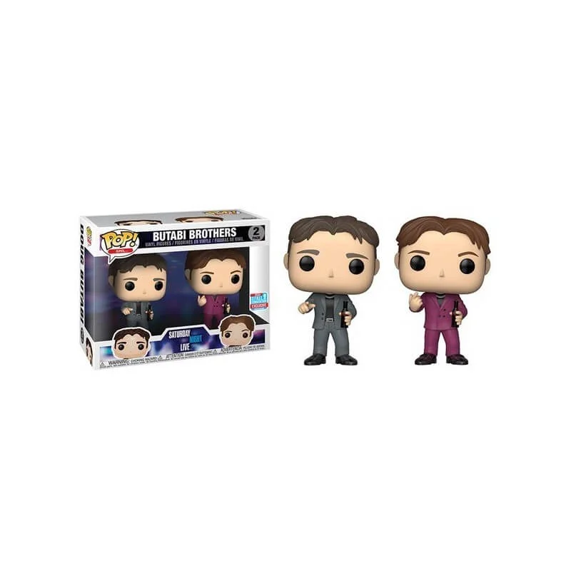 SNL Doug and Steve Butabi NYCC 2018 2-Pack EXC Pop! Vinyl Figures Image 1