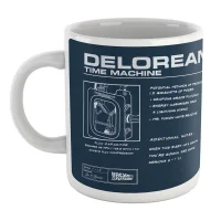Back To The Future Delorean Schematic Mug - undefined undefined