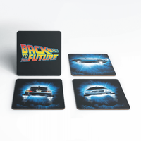Back To The Future Delorean Time Machine Coaster Set - undefined undefined