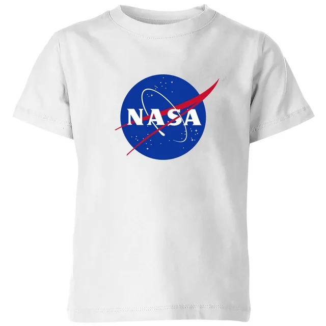 NASA Logo Insignia Kids' T-Shirt - White