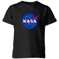 NASA Logo Insignia Kids' T-Shirt - Black - undefined undefined