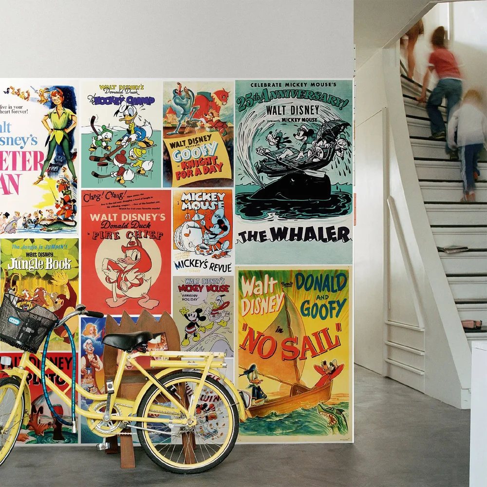 Disney Mickey and Co. Vintage Cartoons Posters Wall Mural Image 1