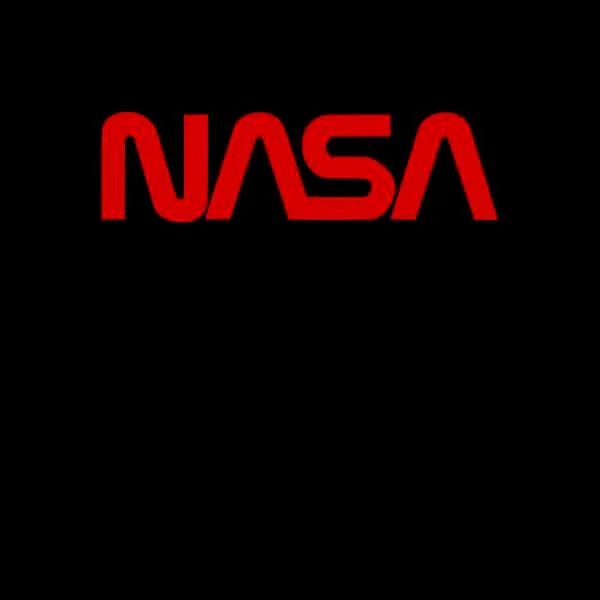 NASA Worm Red Logotype Sweatshirt - Black