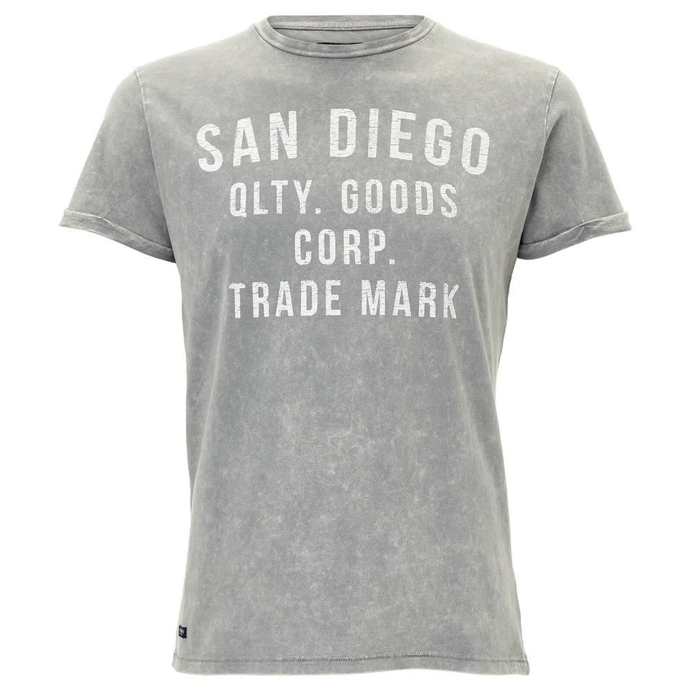 Threadbare Men's Trademark T-Shirt - Grey - S - Grey Image 1