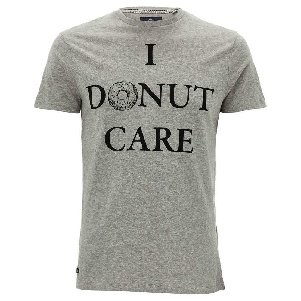 Threadbare Men's Donut Care T-Shirt - Grey Marl - S - Grey Image 1